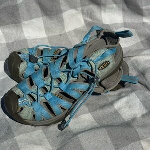 Keen Kids Aqua and Gray Sandals